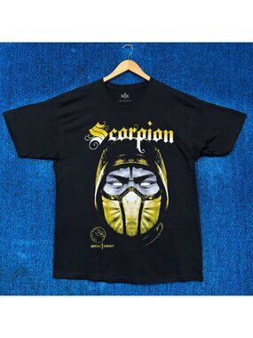 Scorpion Get Over Here Catchphrase Mortal Kombat Game Tee XL
